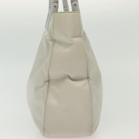 PRADA Shoulder Bag Nylon Ivory Silver - Picture 4 of 13